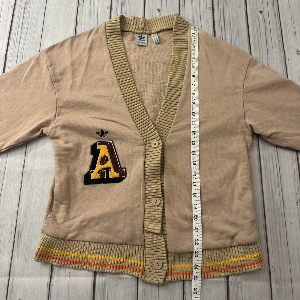 Adidas Originals Class of 72  Size XS Chenille Cardigan Mineral Women's - Picture 5 of 9